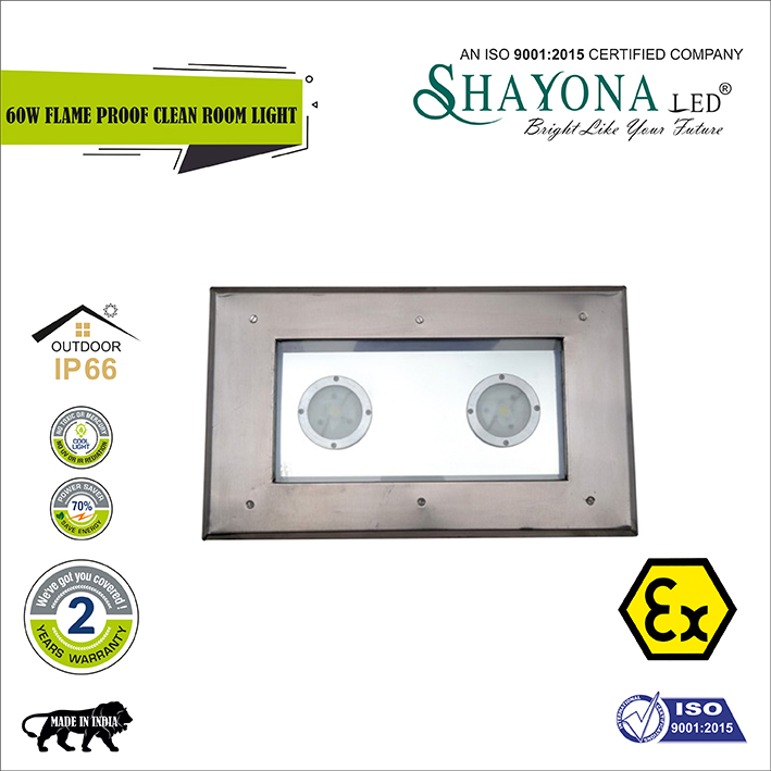 Shayona LED flame proof clean room light 60 watts